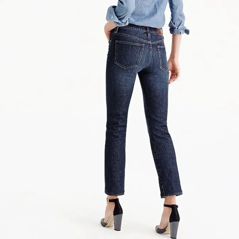 NEW J.Crew Vintage Straight Cropped Jeans Perfecting Pockets size 35